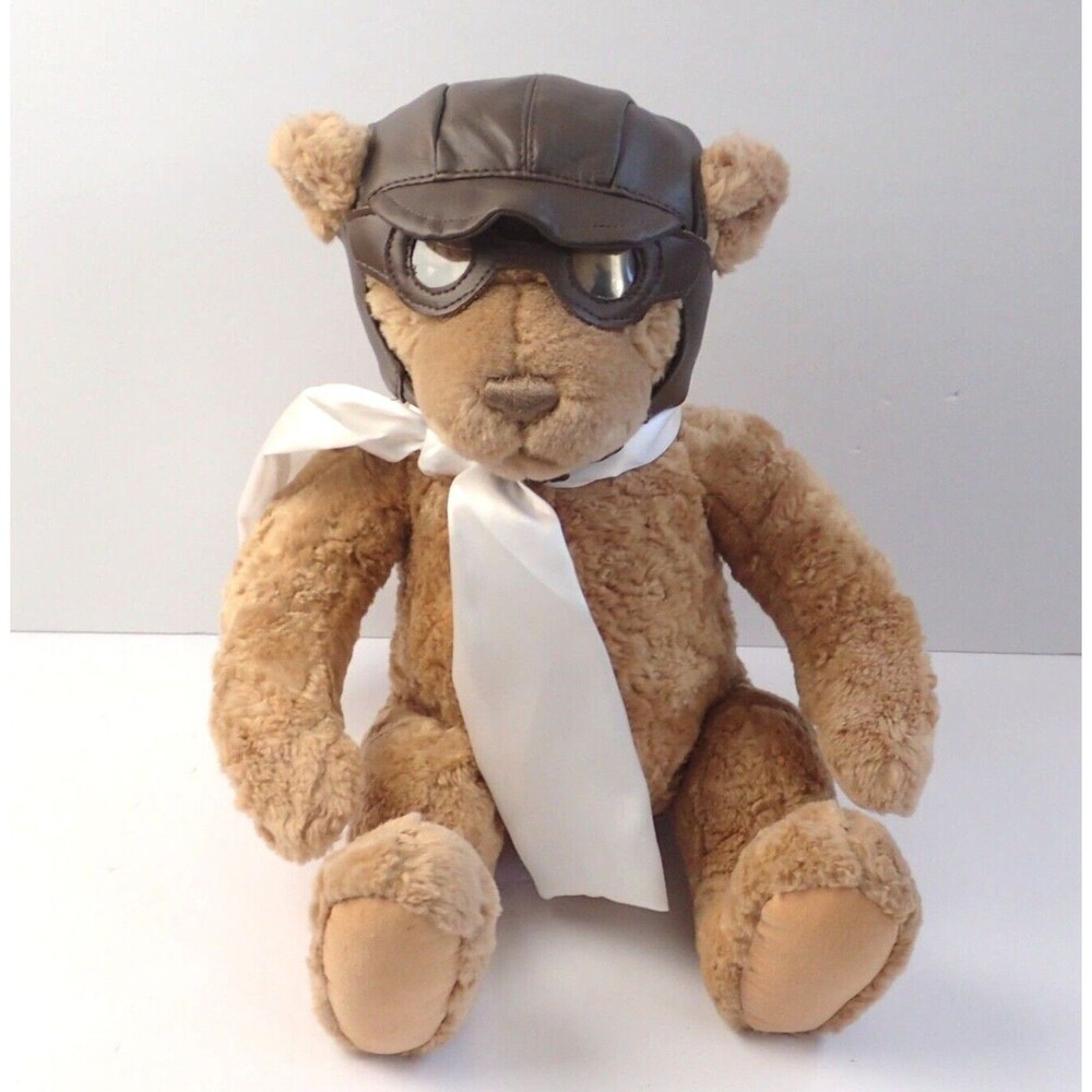 Vintage Lands End Explorer Baron von Oops Gund Plush Teddy Bear 1997